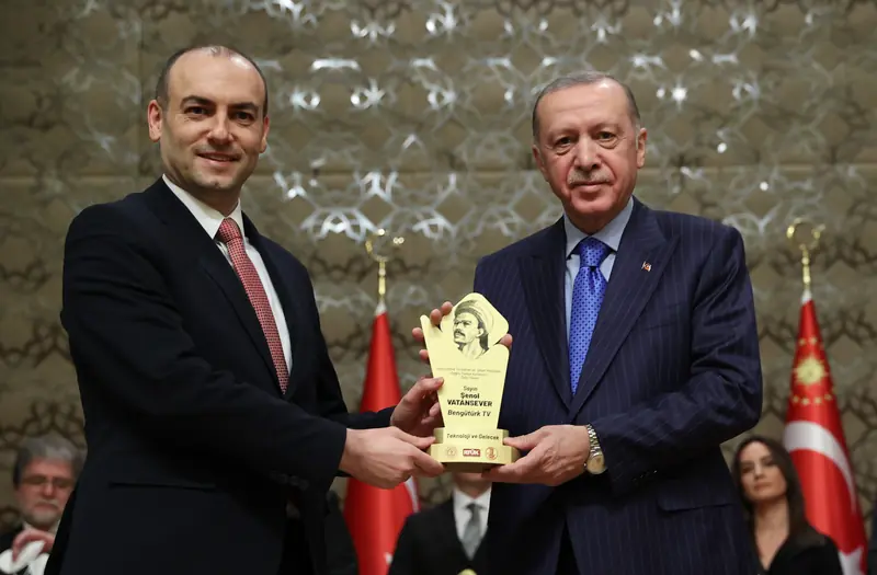 Technology and Future award ceremony photograph — RTÜK